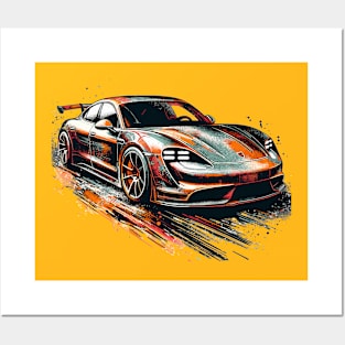 Porsche Taycan Posters and Art